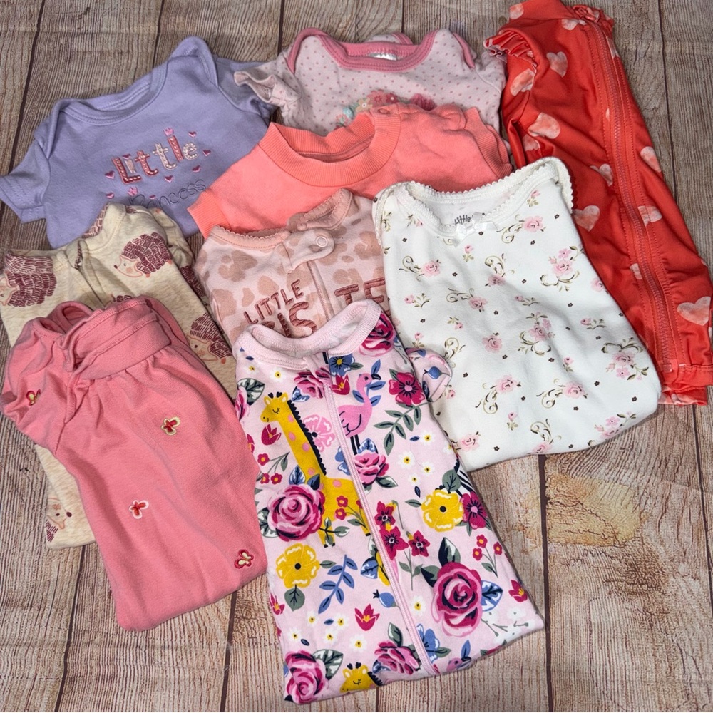 0-3 Month Baby Girl Summer Bundle